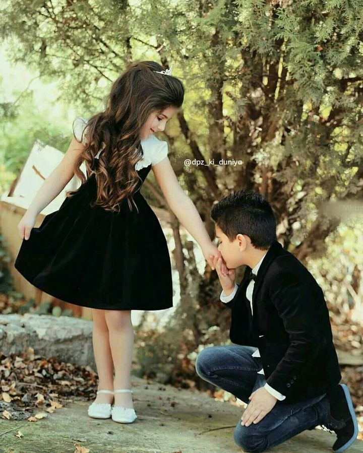 cute girl and boy love