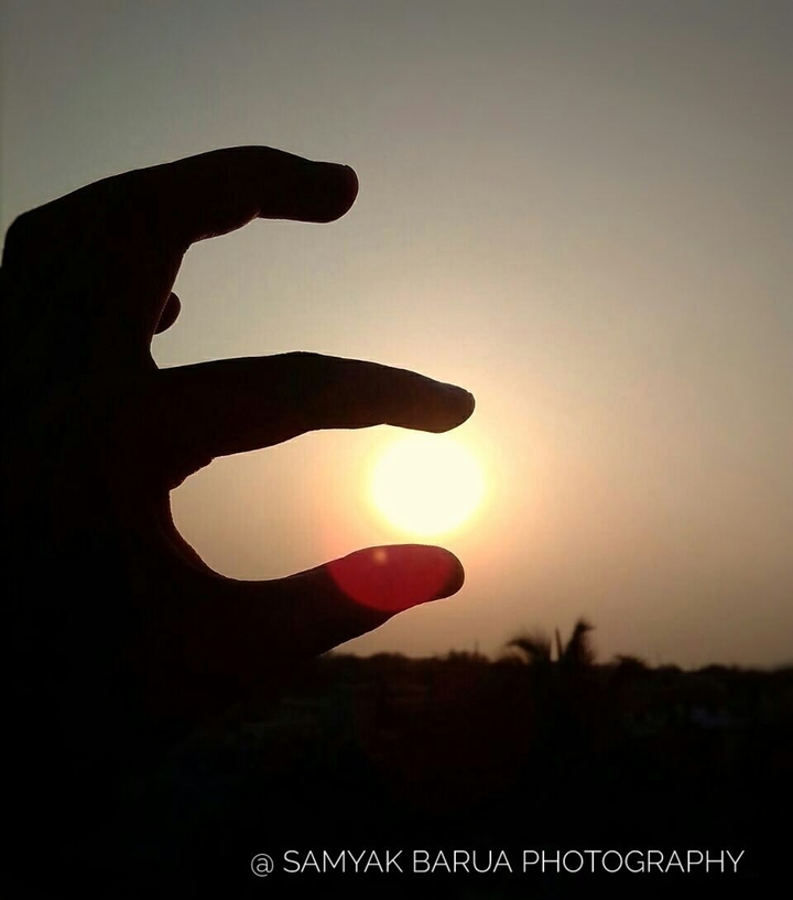 sunrise in my finger