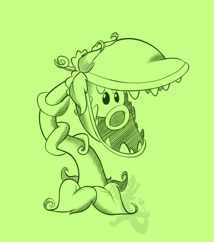 pvz 2 lanzaguisantes carnívoro