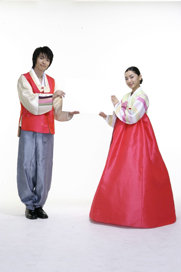 Couple in Korean Dress