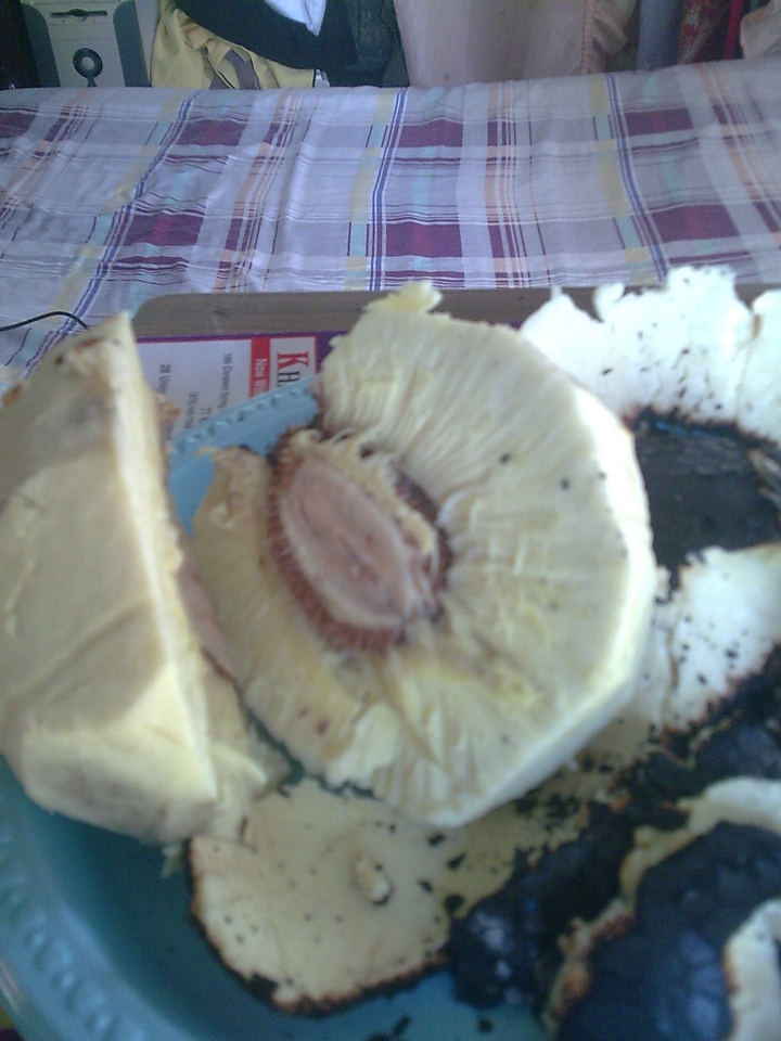 #breadfruit cut