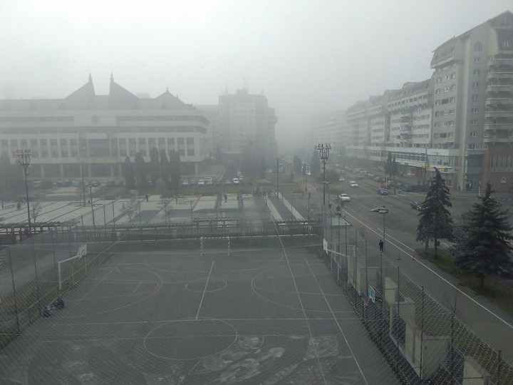 foggy town