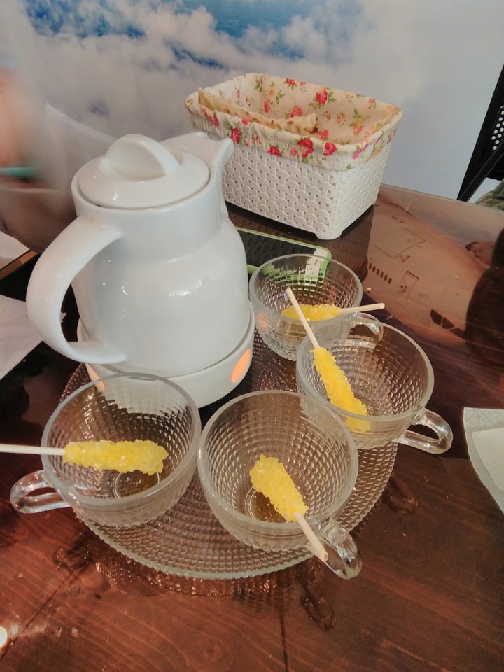 our tea at cafe-capitan