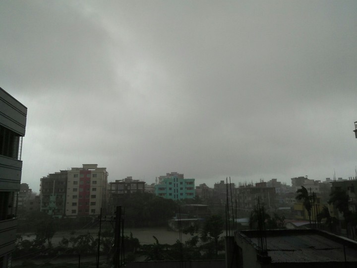Raining