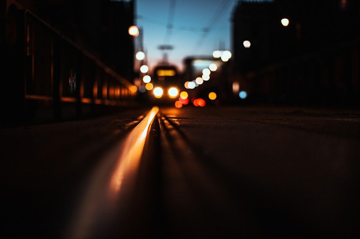 Bokeh Rail Track