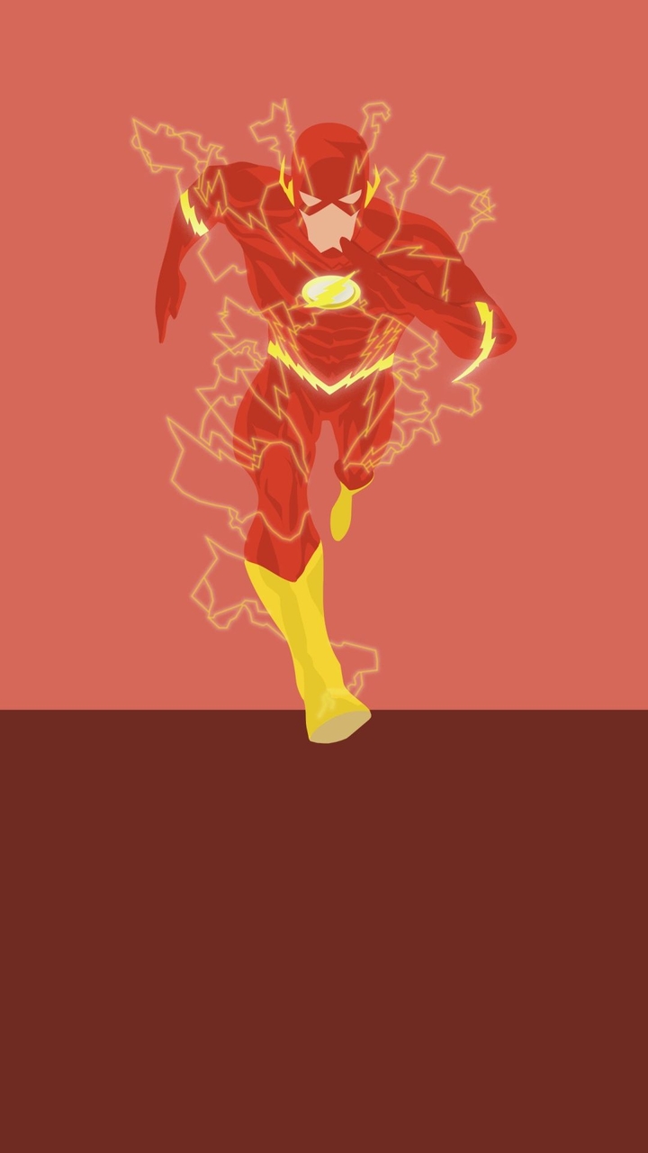 flash minimal wallpaper for all marvel lovers