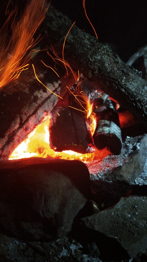 night bonfire