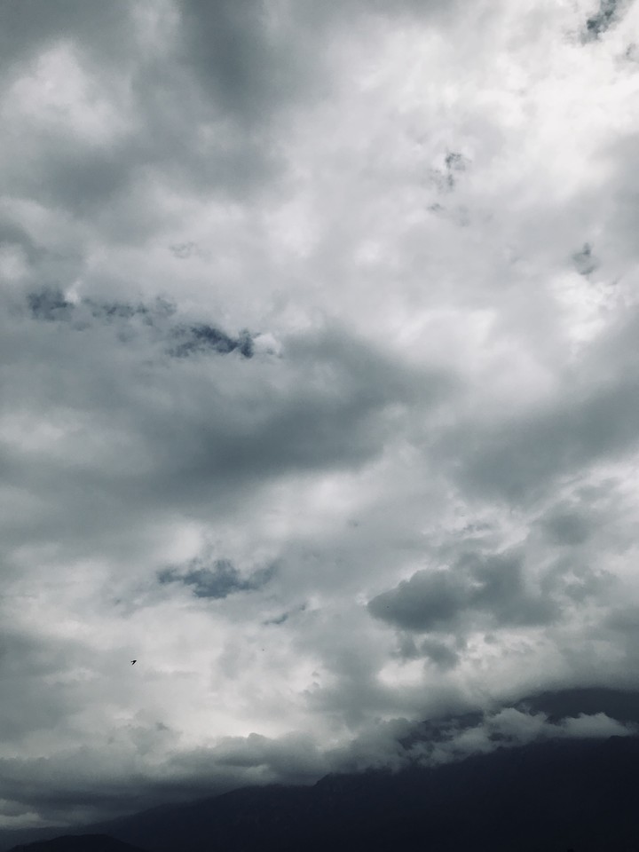 Mountain Under Clouds