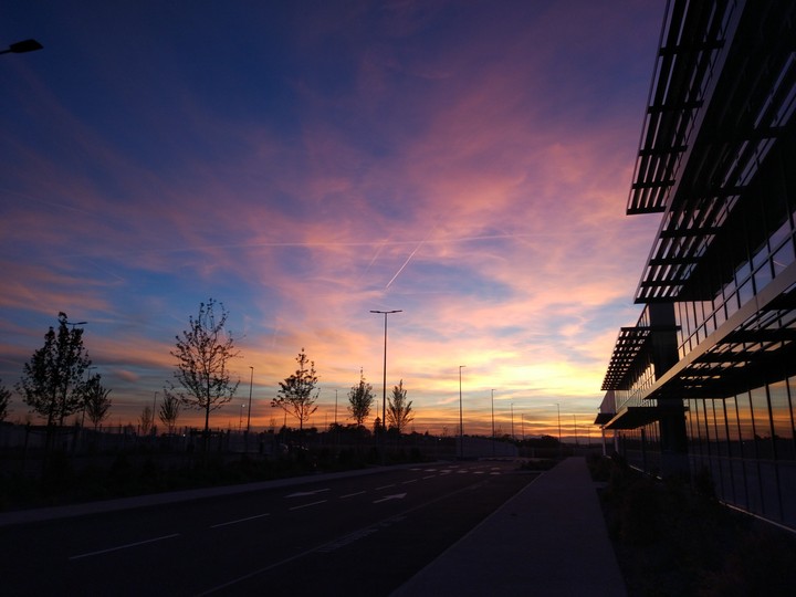 ciel enflammé