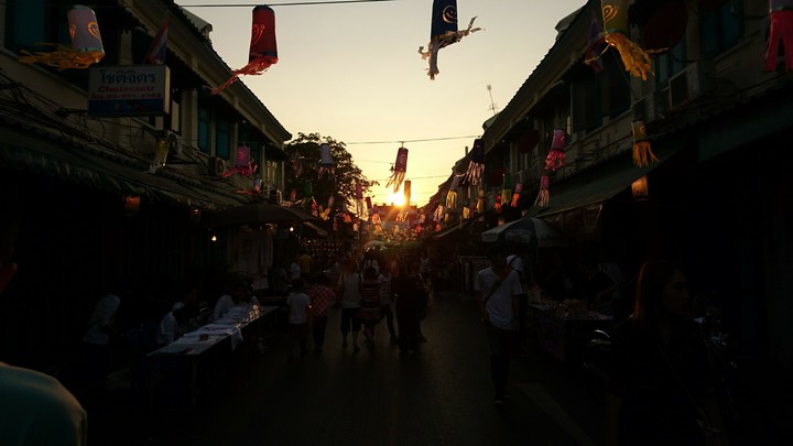 sunset in Thailand