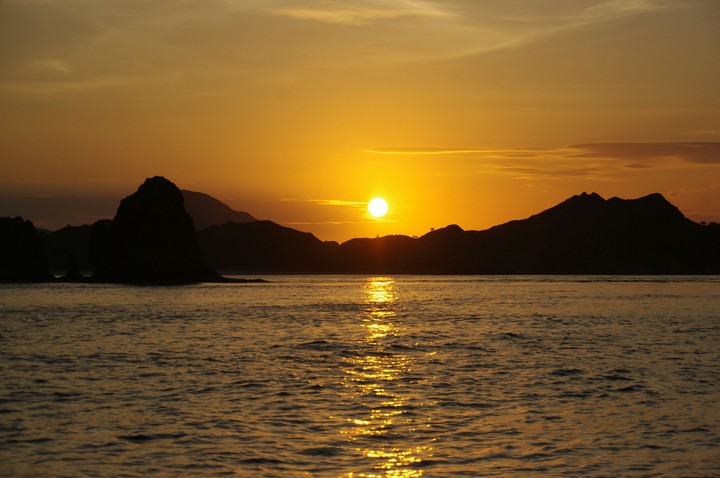 Sunset at Komodo Island, Indonesia