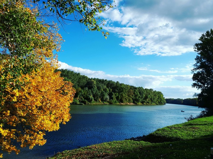 river in fall