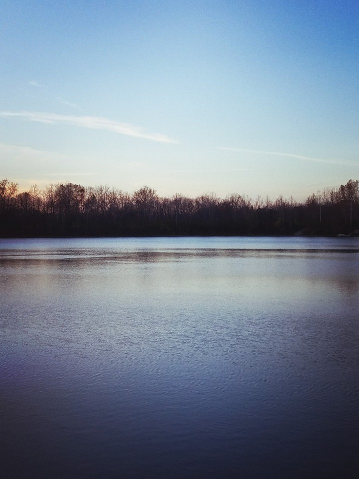 Sunset Over The Water