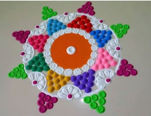*Nice rangoli*