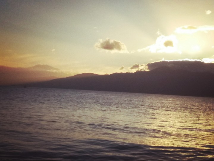 Sunset from strait