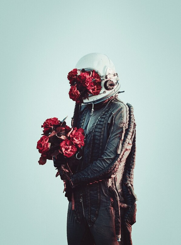 flowers in the heart