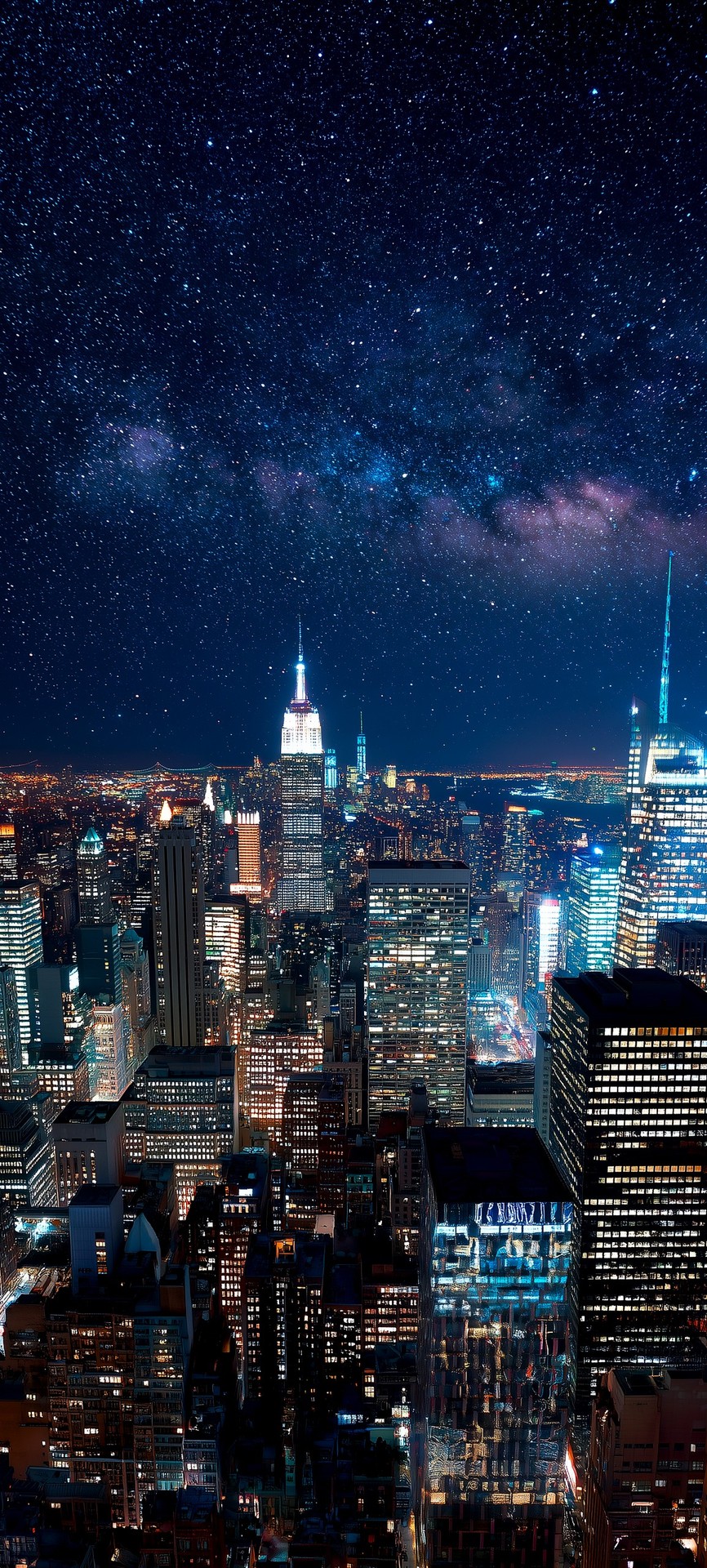 tapety night, Skyscraper