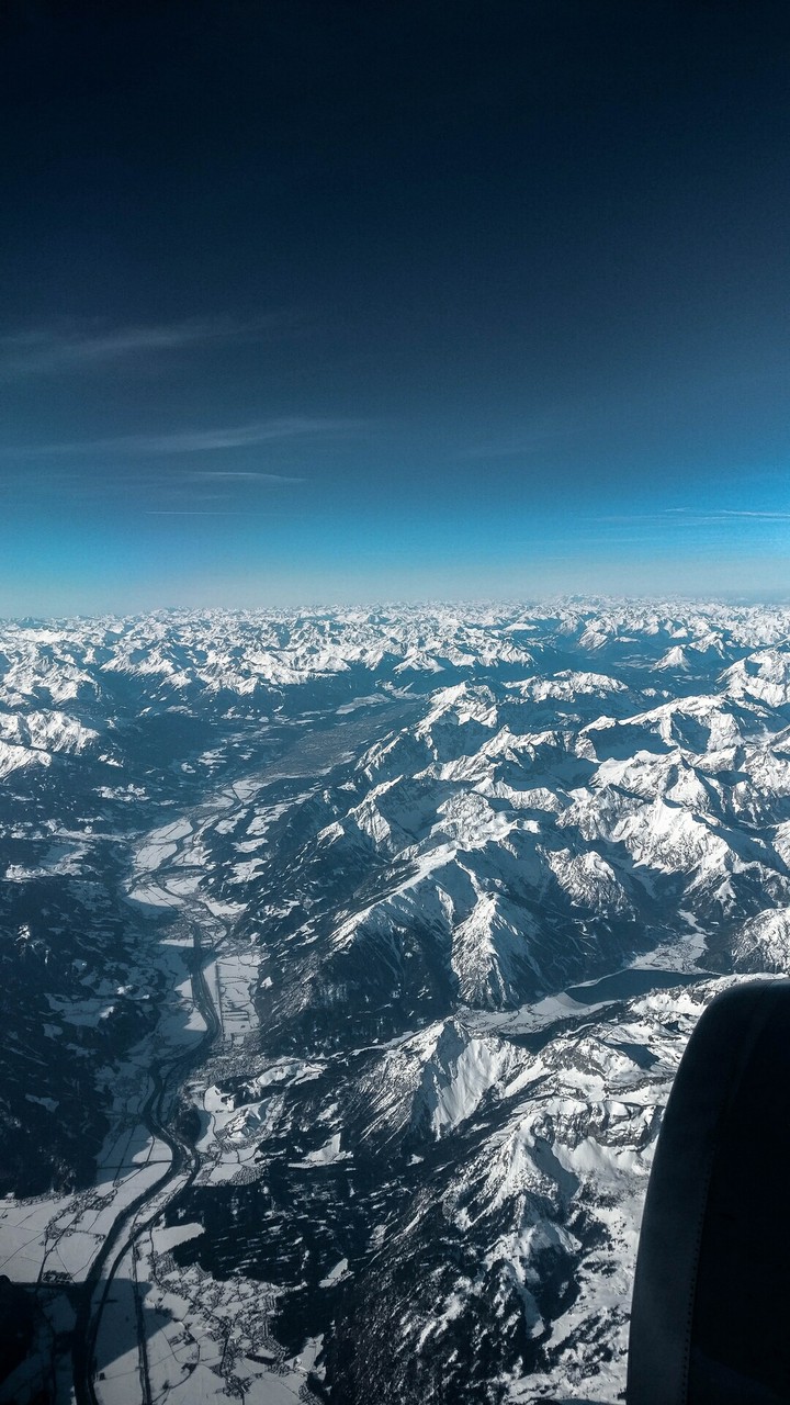 Beautiful view from up in a plane...