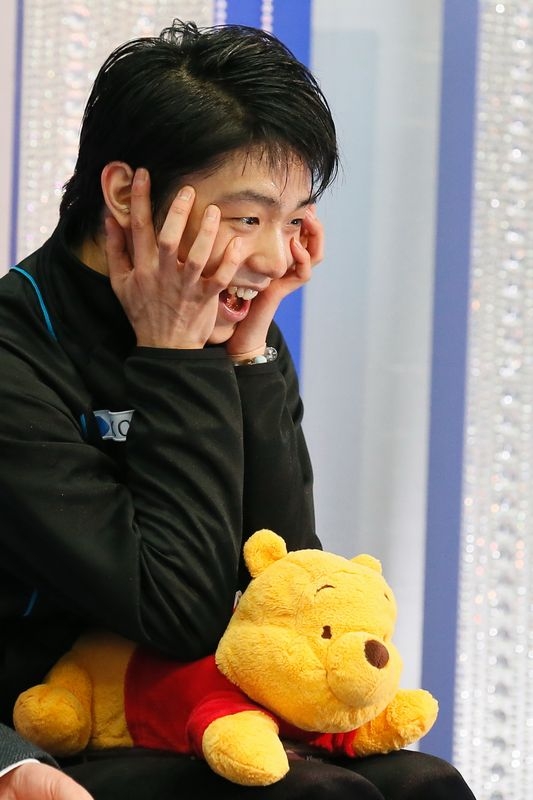yuzuruhanyu with pooh-san