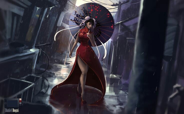 Chun-li in Red Dress