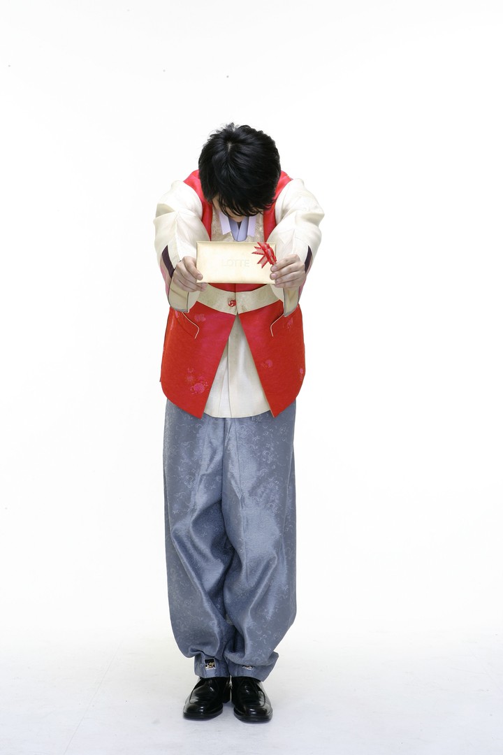 Couple in Korean Dress