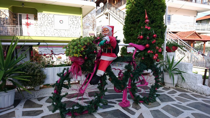 Santa in the town