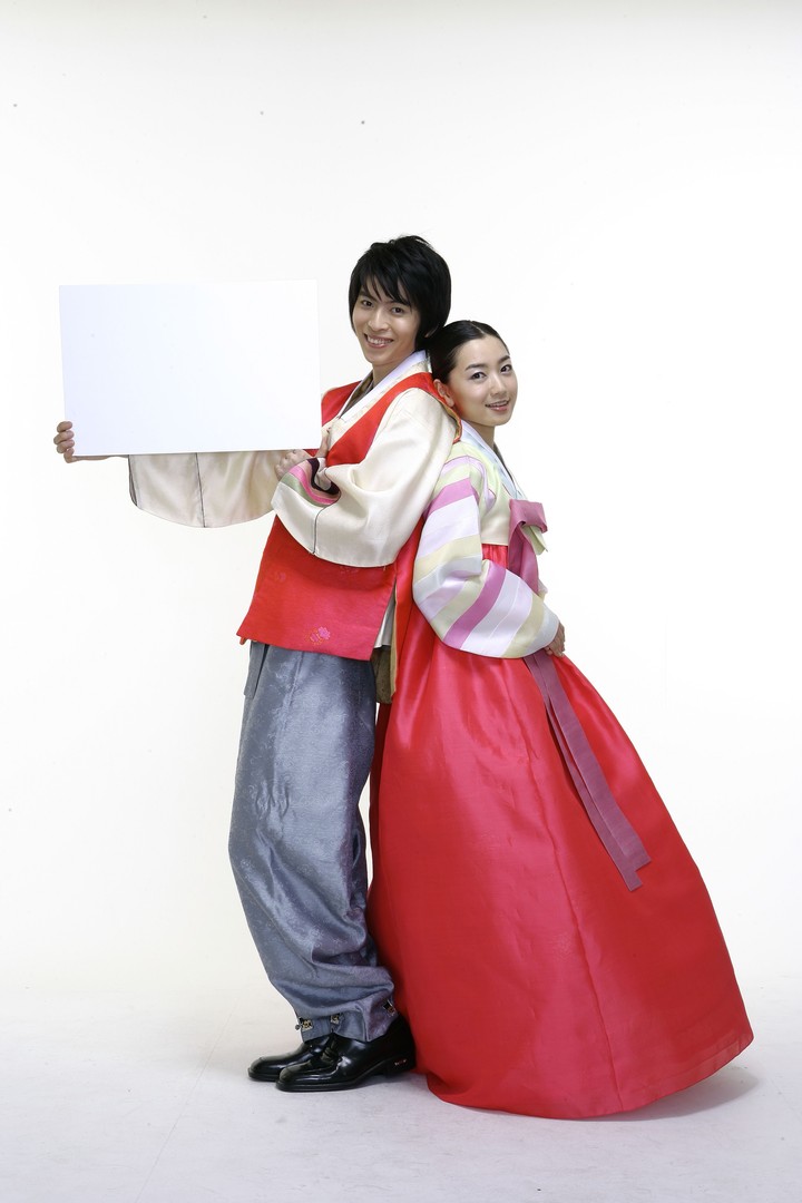 Couple in Korean Dress