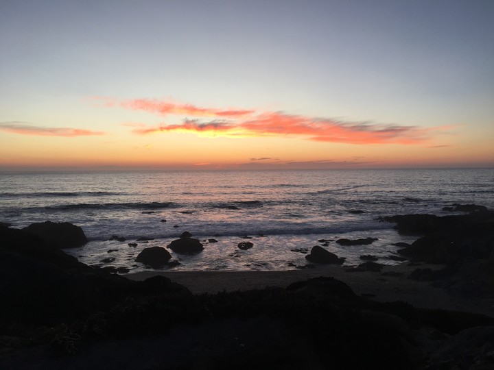 Sea arises at dawn