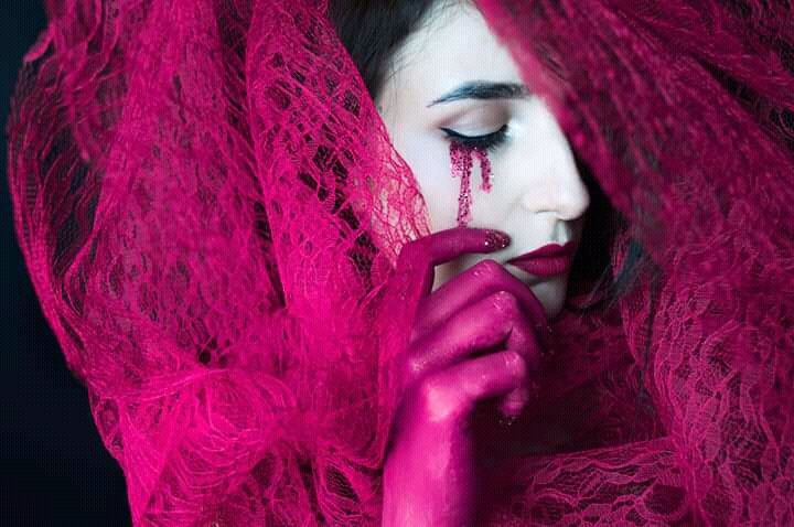 Red is the color of sadness