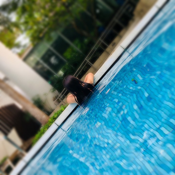 swimming pool photoshoot