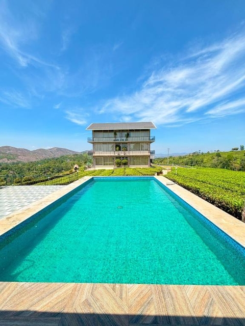landscaping, villa Hintergrundbilder
