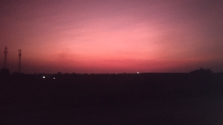 Red sky
