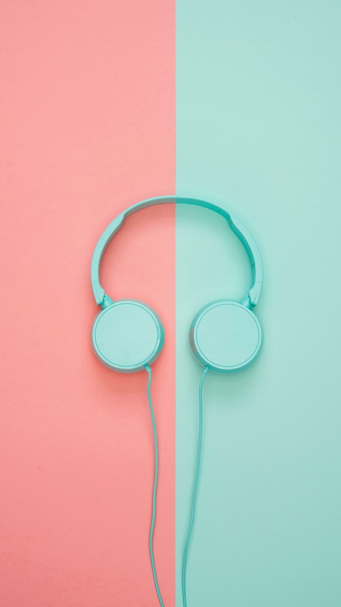 headphone with different background