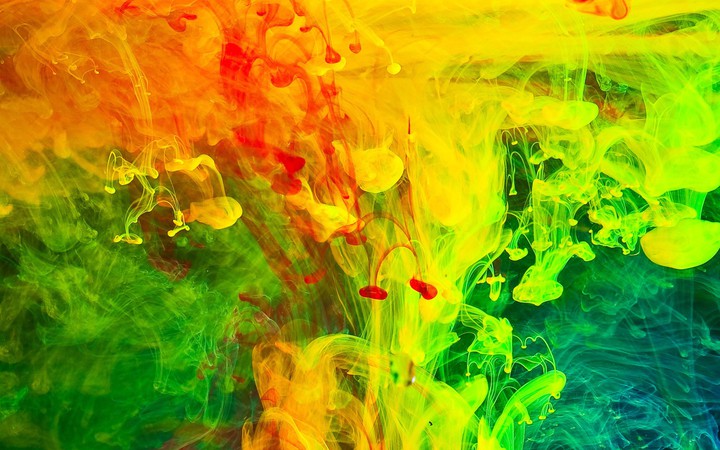 paint in water
