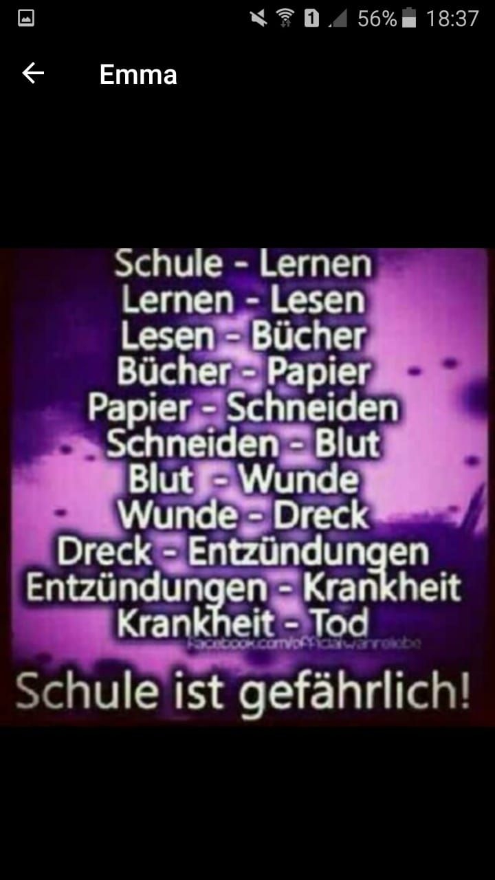 Schule ist gefährlich