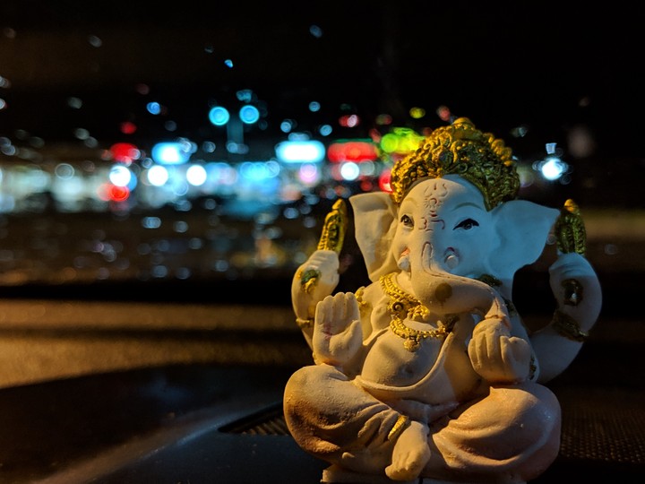 Random click on rainy night