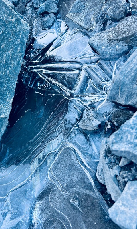 обои blue, snow