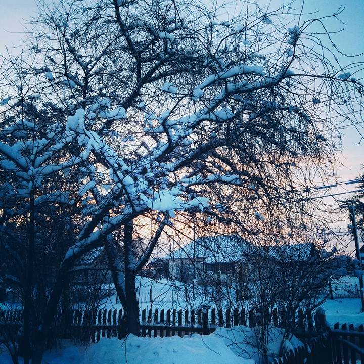 зима по-деревенски