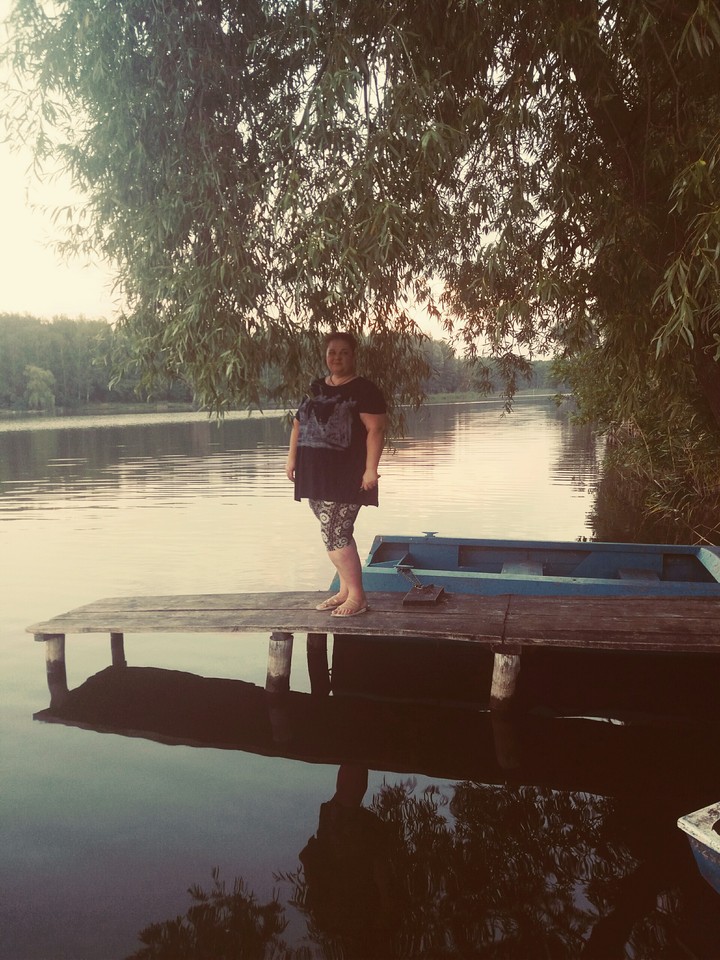 on the river