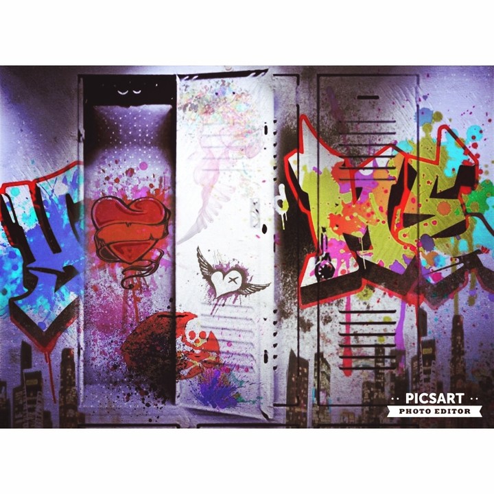 street art apply on locker