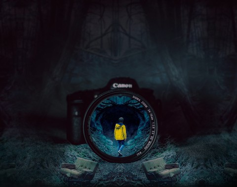 Dark netflix Photoshop art
