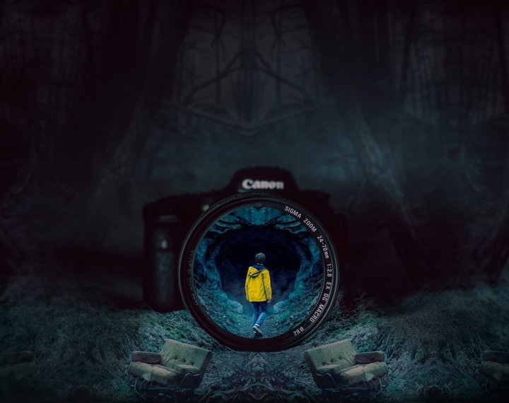 Dark netflix Photoshop art