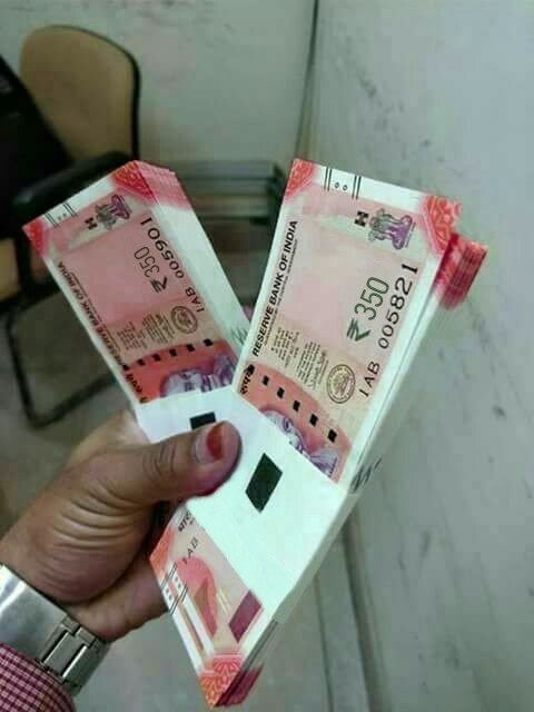 new currency of India has been declared ₹350