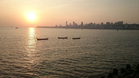 Marine lines sunset