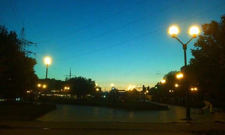 Evening square.