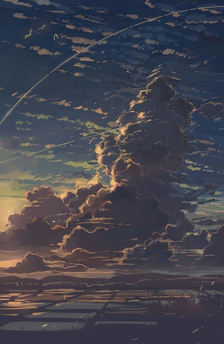 le nuvole del tramonto