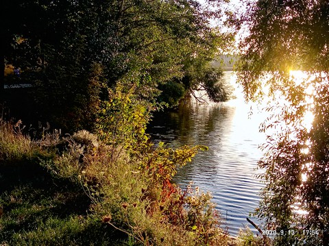 Закат на реке