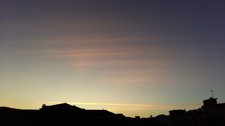 Striped clouds