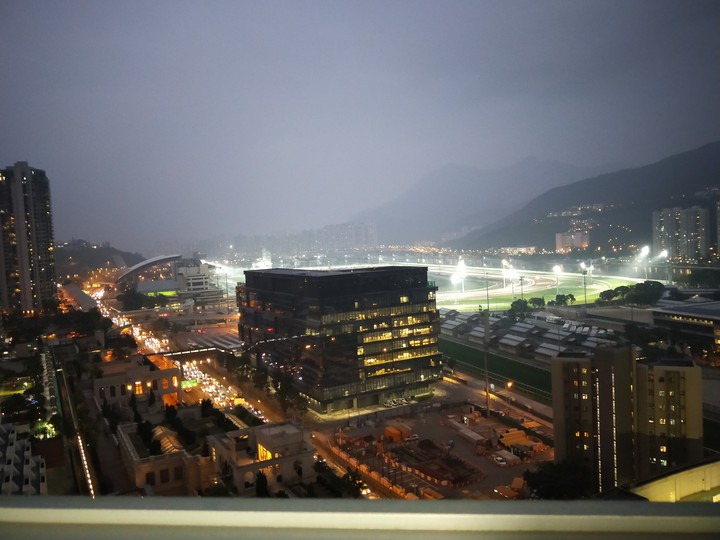 race hourse at night