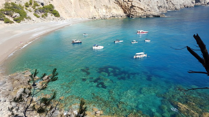 Beautiful beach collbaix, Mallorca, Spain.